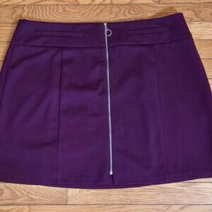 Women’s Candies Full Zip Purple Mini Skirt Size XXl 90’s Y2K